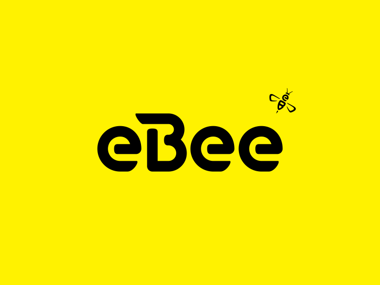 ebee-wordmark-little-bee-black-on-yellow